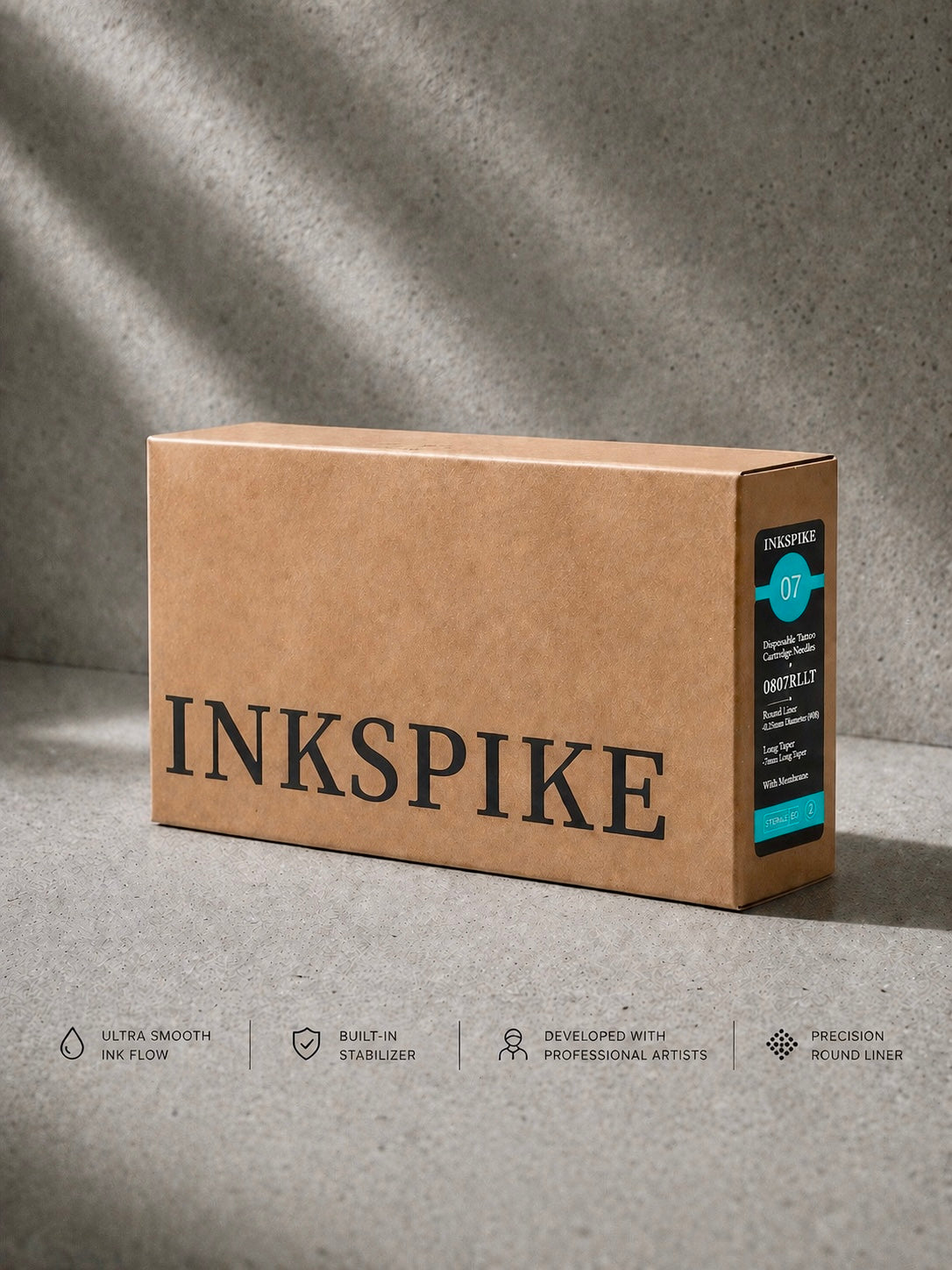 Bugpin Round Liner Tattoo Needles (#0807 RL) – Ultra Fine Precision Lining Cartridge | Inkspike