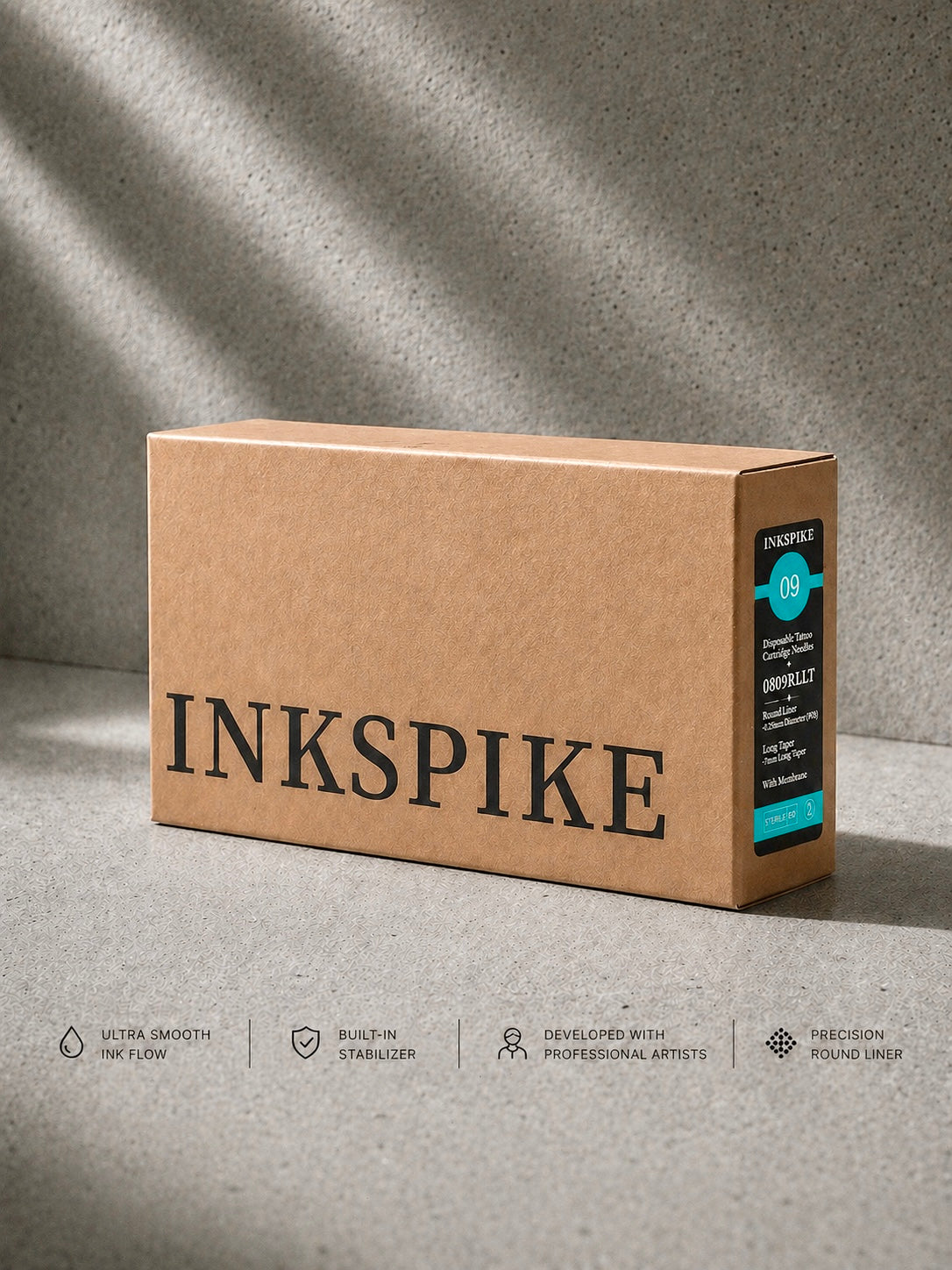 Bugpin Round Liner Tattoo Needles (#0809 RL) – Ultra Fine Precision Lining Cartridge | Inkspike