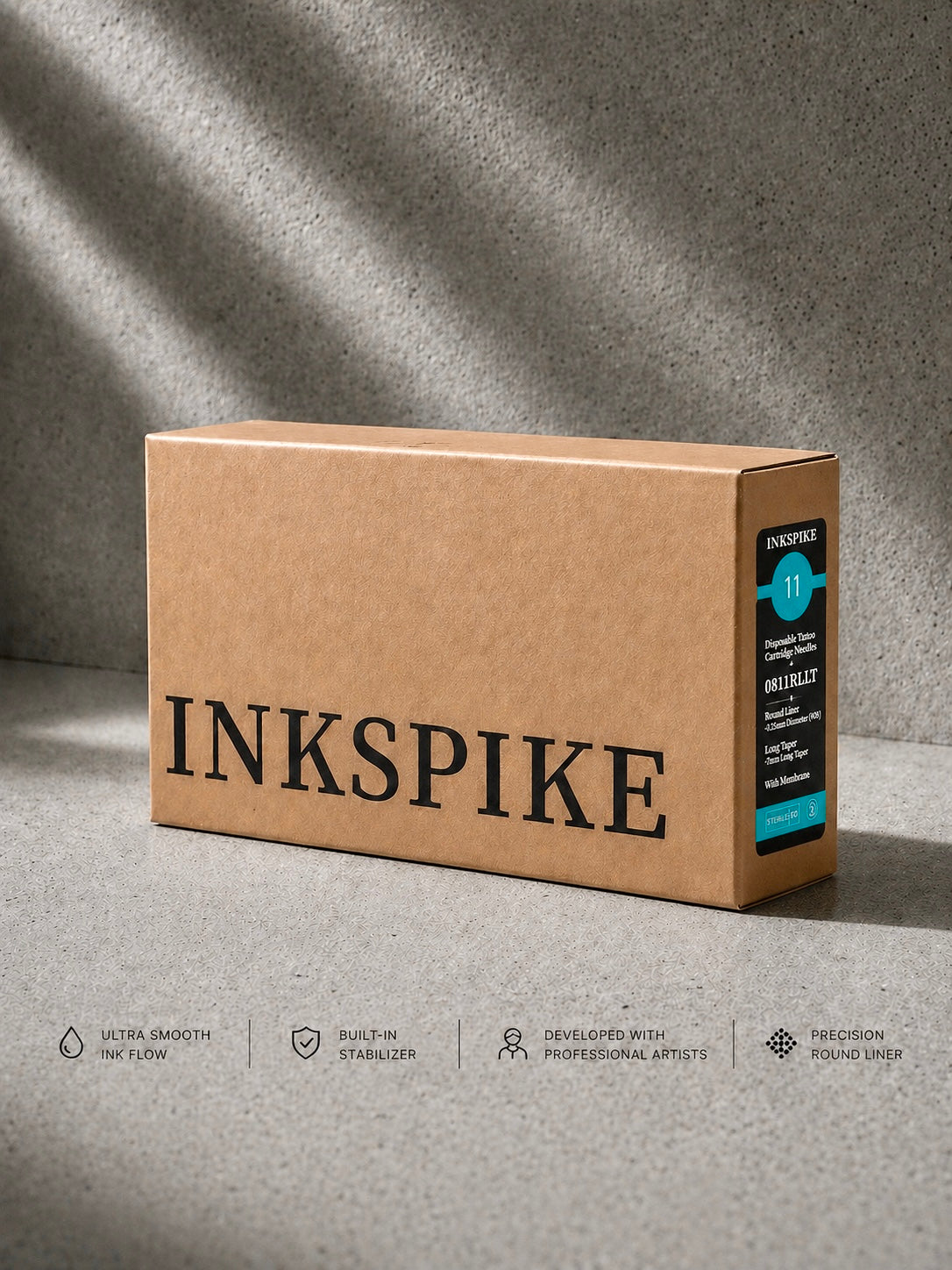 Bugpin Round Liner Tattoo Needles (#0811 RL) – Ultra Fine Precision Lining Cartridge | Inkspike