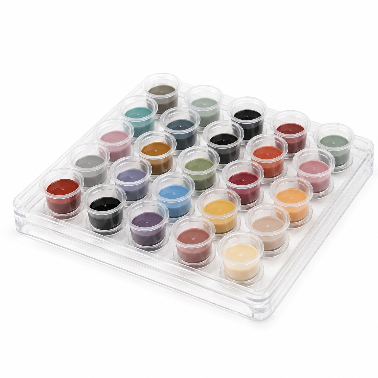 Tattoo Ink Cups 1000pcs – Disposable Pigment Cups (XS, S, M, L) Clear Plastic Ink Caps