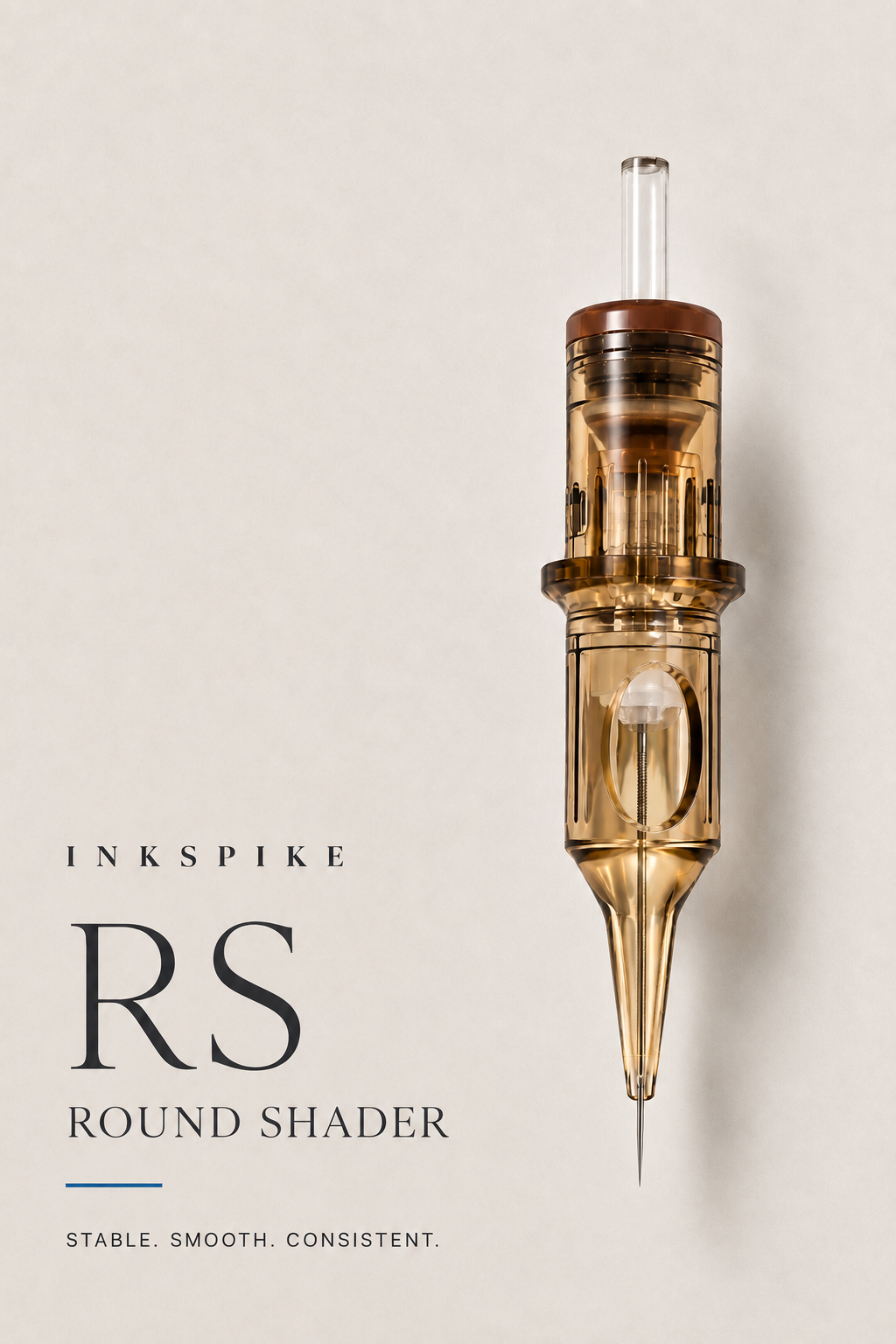 Inkspike Round Shader Tattoo Cartridge Needles Product Features Infographic – Semi-Round Shader  Design for Smooth Shading, Soft Blending and Consistent Ink Flow