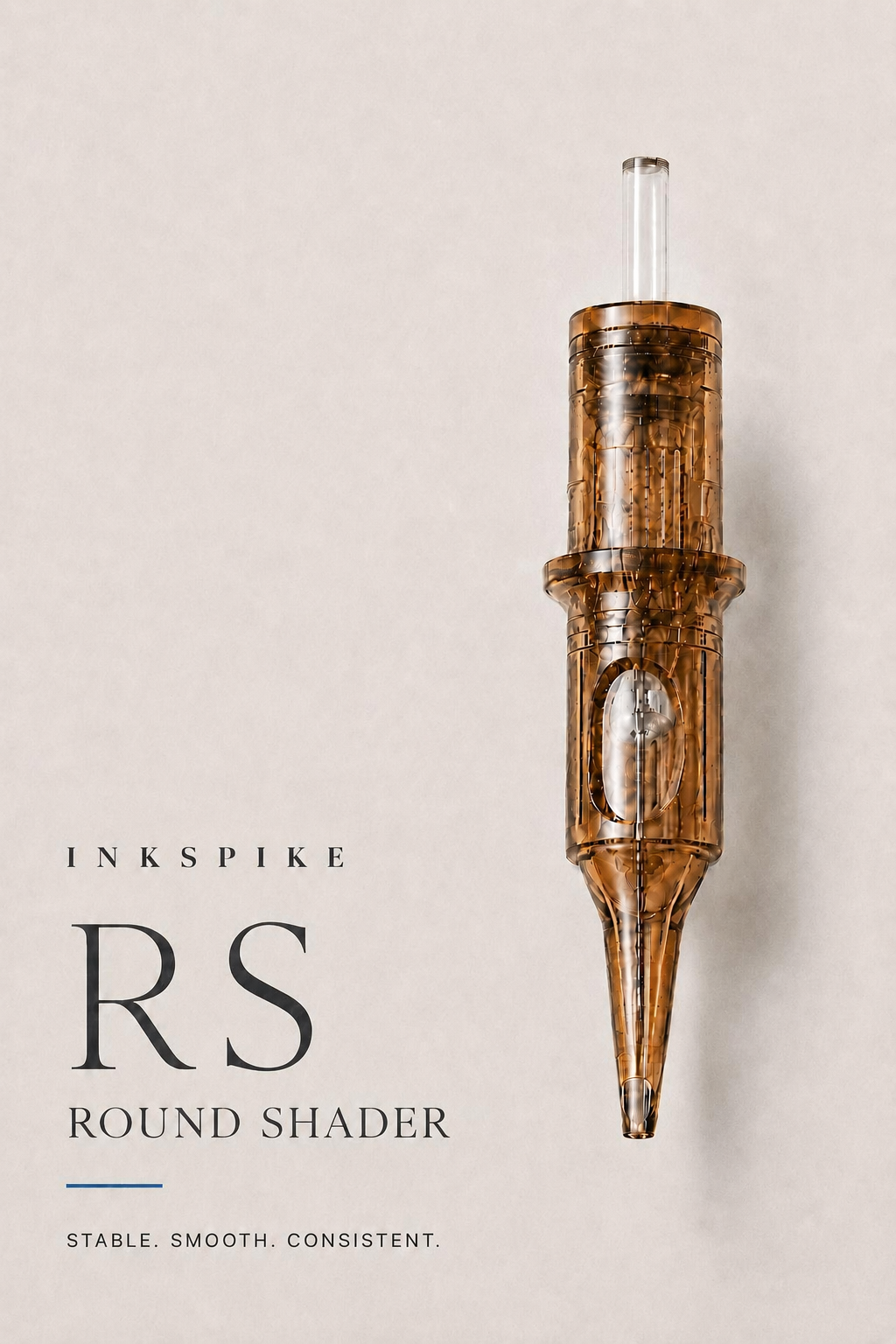 Inkspike Round Shader Tattoo Cartridge Needles Product Features Infographic – Semi-Round Shader  Design for Smooth Shading, Soft Blending and Consistent Ink Flow