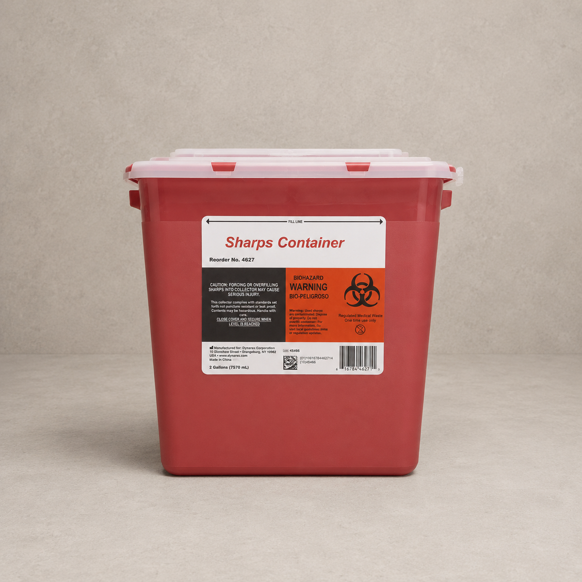 Tattoo needle sharps disposal container for safely storing used tattoo needles and cartridges