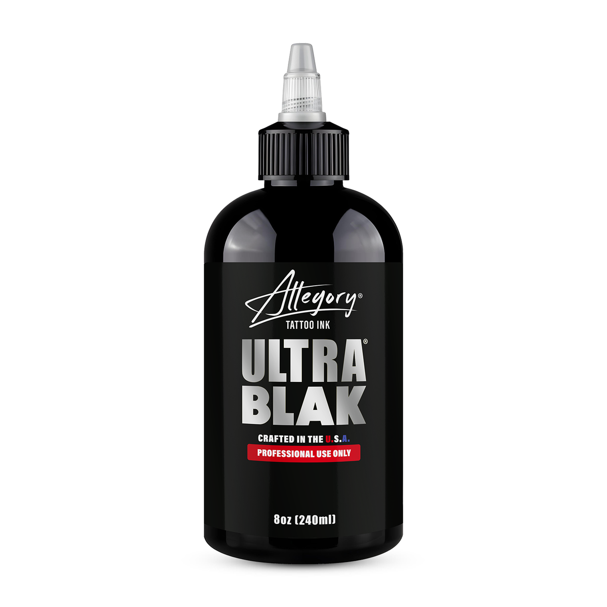 Allegory Ultra Blak 8 oz official bottle