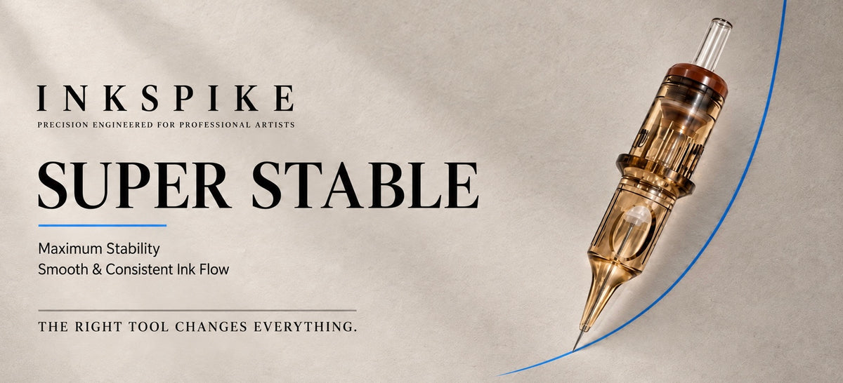 Inkspike Super Stable professional tattoo needle cartridges for maximum stability, smooth ink flow and precise tattooing – KFTattoo