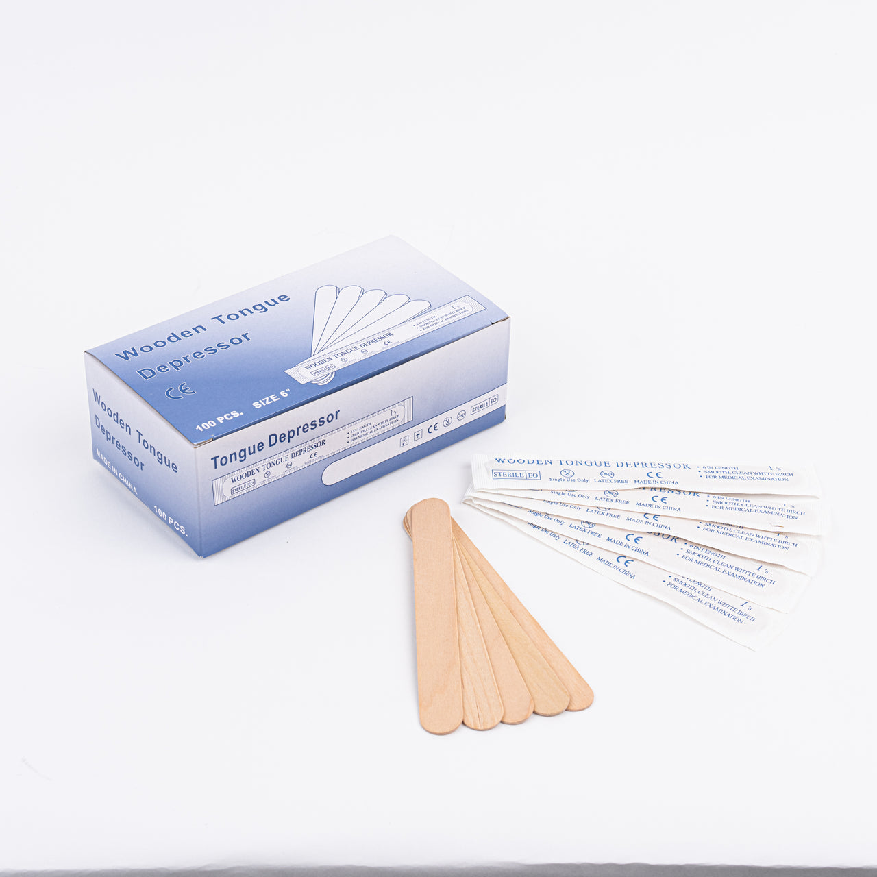 Tongue Depressors (100 PCS, 6'')